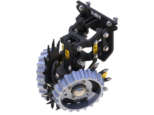 [ACC60ST] Compact Parallel Link Row Cleaner with Spike Wheels Side treader without Cylinder